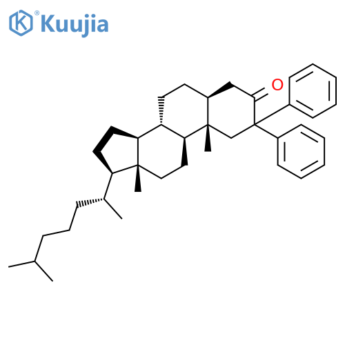 Cholestan-3-one, 2,2-diphenyl-, (5a)- structure