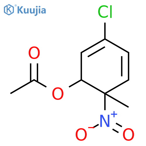 2,4-Cyclohexadien-1-ol, 3-chloro-6-methyl-6-nitro-, 1-acetate structure