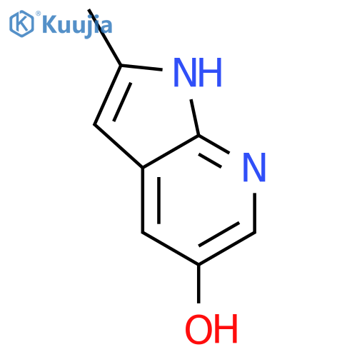 1H-Pyrrolo[2,3-b]pyridin-5-ol, 2-methyl- structure