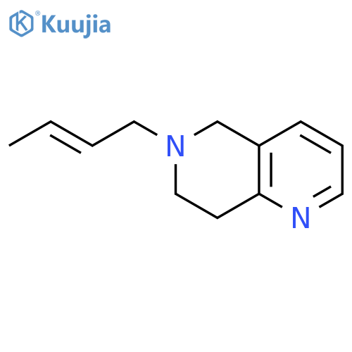 1,6-NAPHTHYRIDINE, 6-(2-BUTENYL)-5,6,7,8-TETRAHYDRO- structure