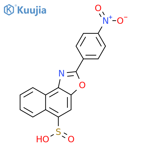 Naphth[1,2-d]oxazole-5-sulfinic acid, 2-(4-nitrophenyl)- structure