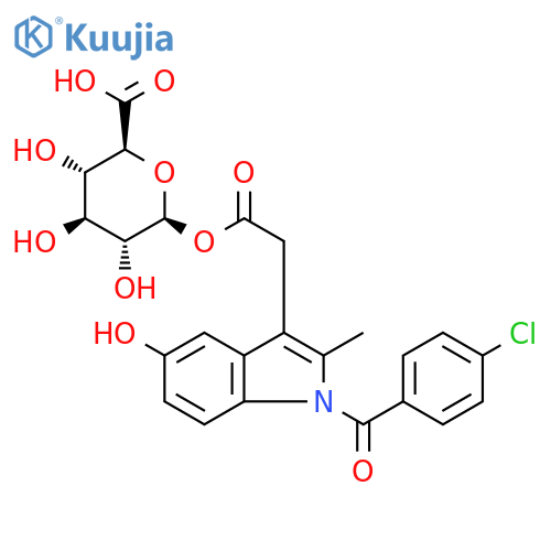1-1-(4-Chlorobenzoyl)-5-hydroxy-2-methyl-1H-indole-3-acetateb-D-Glucopyranuronic Acid structure