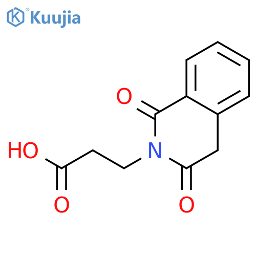 3-(1,3-Dioxo-3,4-dihydroisoquinolin-2(1H)-yl)propanoic acid structure