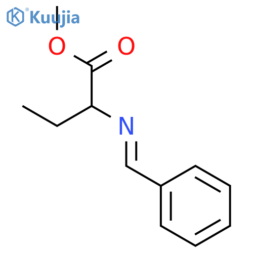 BUTANOIC ACID, 2-[(PHENYLMETHYLENE)AMINO]-, METHYL ESTER structure