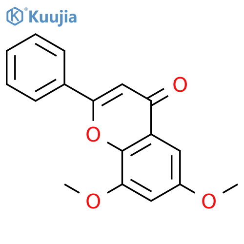 4H-1-Benzopyran-4-one,6,8-dimethoxy-2-phenyl- structure