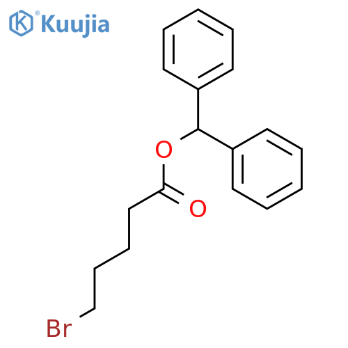 PENTANOIC ACID, 5-BROMO-, DIPHENYLMETHYL ESTER structure