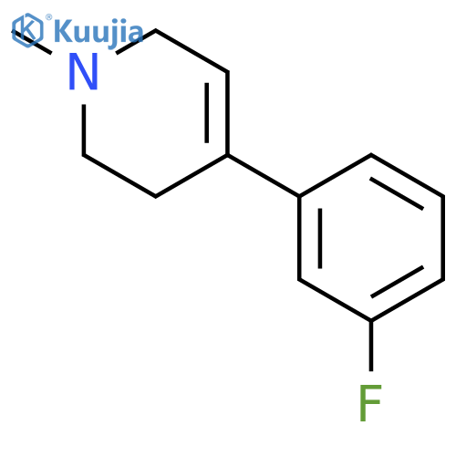 4-(3-fluorophenyl)-1-methyl-1,2,3,6-tetrahydropyridine structure