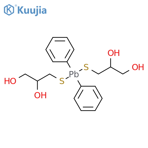 1,2-Propanediol, 3,3′-[(diphenylplumbylene)bis(thio)]bis- structure