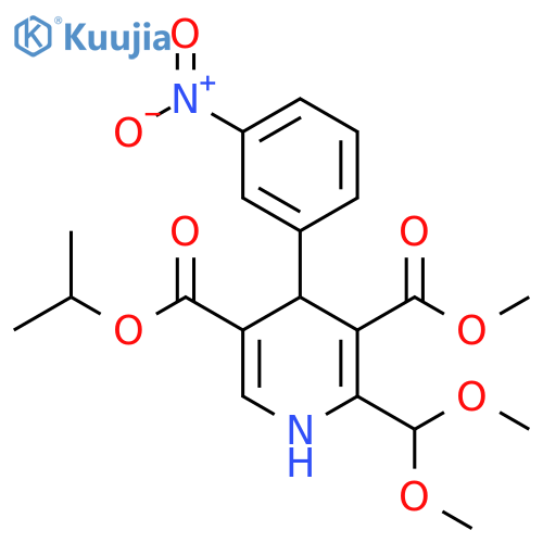 4-(3-Nitrophenyl)-2-dimethoxymethyl-1,4-dihydropyridine-3,5-dicarboxylic Acid 5-Isopropyl Ester 3-Methyl Ester structure