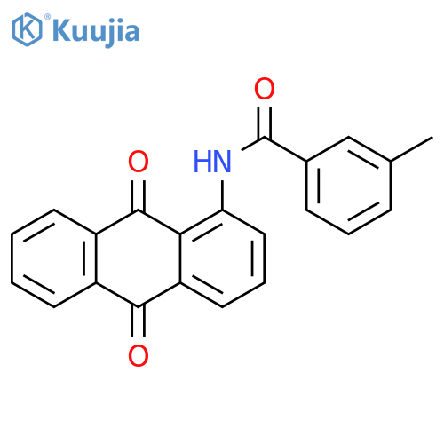 N-(9,10-dioxo-9,10-dihydroanthracen-1-yl)-3-methylbenzamide structure