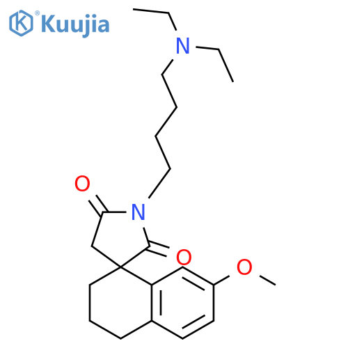 Spiro[naphthalene-1(2H),3'-pyrrolidine]-2',5'-dione,1'-[4-(diethylamino)butyl]-3,4-dihydro-7-methoxy- structure