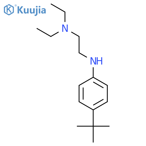 1,2-Ethanediamine, N'-[4-(1,1-dimethylethyl)phenyl]-N,N-diethyl- structure