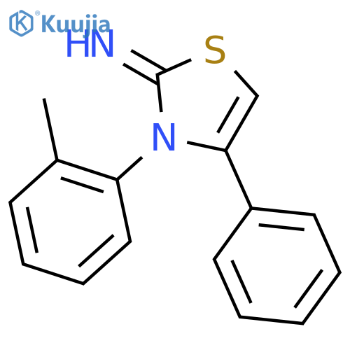 2(3H)-Thiazolimine, 3-(2-methylphenyl)-4-phenyl- structure