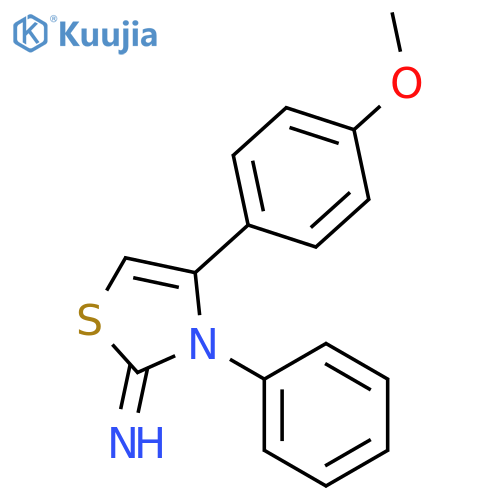 2(3H)-Thiazolimine, 4-(4-methoxyphenyl)-3-phenyl- structure