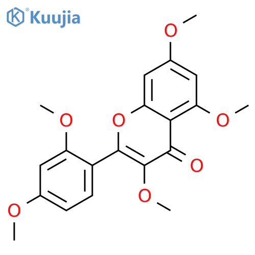 4H-1-Benzopyran-4-one, 2-(2,4-dimethoxyphenyl)-3,5,7-trimethoxy- structure