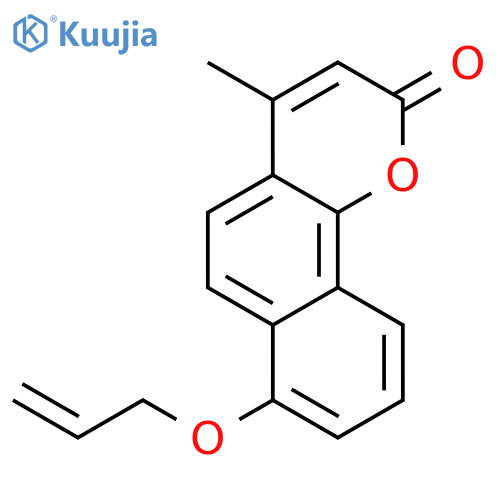 2H-Naphtho[1,2-b]pyran-2-one, 4-methyl-7-(2-propenyloxy)- structure