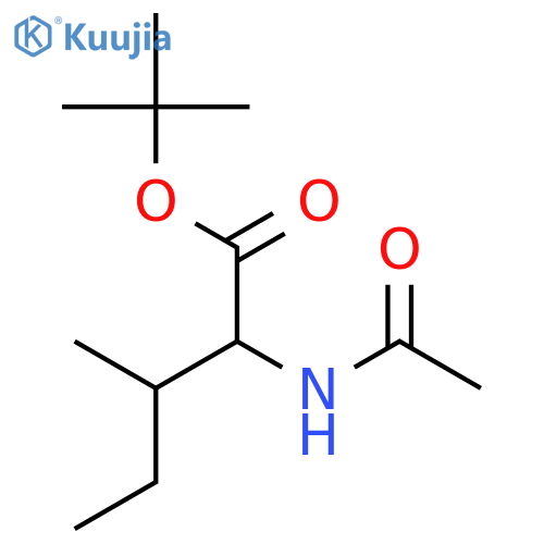 DL-Isoleucine, N-acetyl-, 1,1-dimethylethyl ester structure
