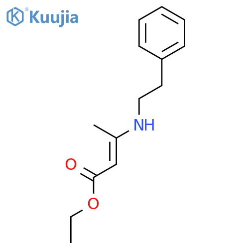 2-Butenoic acid, 3-[(2-phenylethyl)amino]-, ethyl ester structure