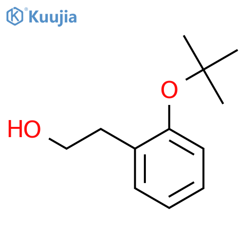 Benzeneethanol, b-(1,1-dimethylethoxy)- structure