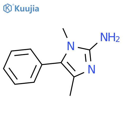 1,4-dimethyl-5-phenyl-1H-imidazol-2-amine structure