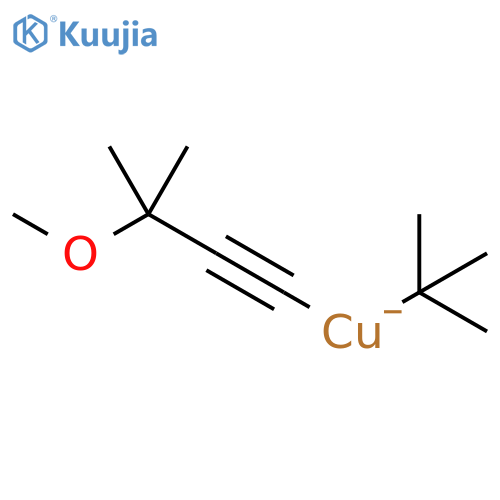 Cuprate(1-), (3-methoxy-3-methyl-1-butynyl)(1,1-dimethylethyl)- structure