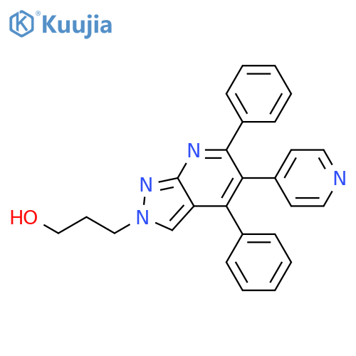 2H-Pyrazolo[3,4-b]pyridine-2-propanol, 4,6-diphenyl-5-(4-pyridinyl)- structure
