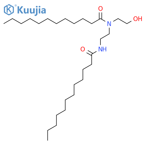 DODECANAMIDE, N-(2-HYDROXYETHYL)-N-[2-[(1-OXODODECYL)AMINO]ETHYL]- structure