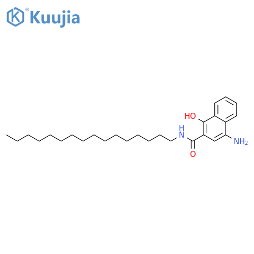 2-NAPHTHALENECARBOXAMIDE, 4-AMINO-N-HEXADECYL-1-HYDROXY- structure