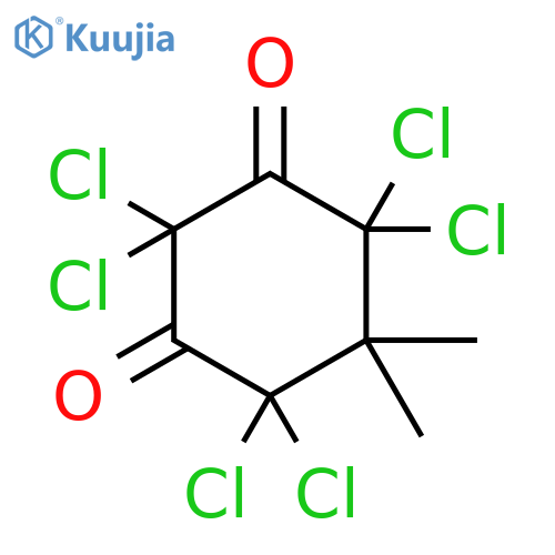1,3-Cyclohexanedione, 2,2,4,4,6,6-hexachloro-5,5-dimethyl- structure