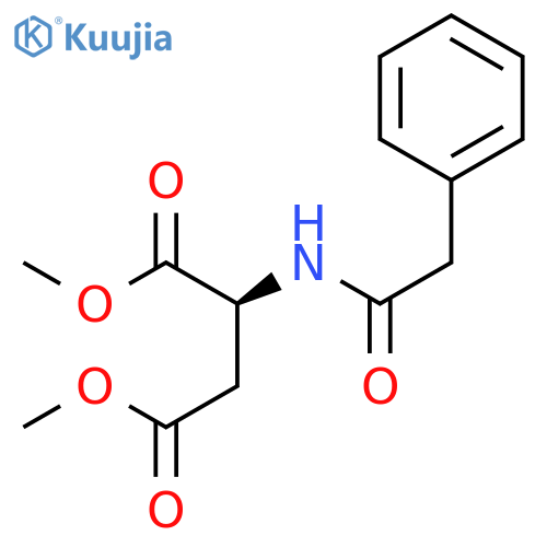 L-ASPARTIC ACID, N-(PHENYLACETYL)-, DIMETHYL ESTER structure
