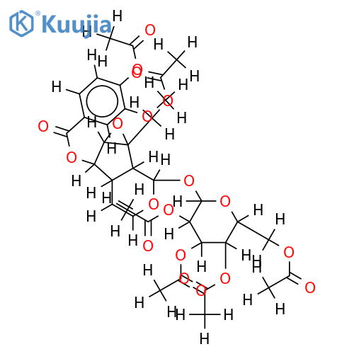 2',3',4',6',10-Pentaacetyl-6-(4-acetylvanilloyl)catalpol structure