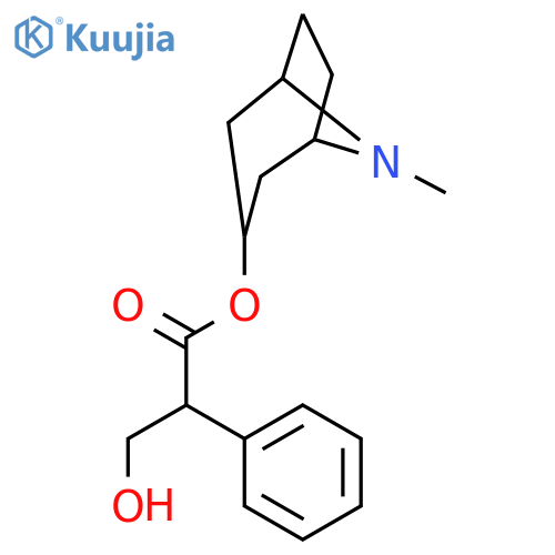 3-hydroxy-2-phenyl-propionic acid tropan-3-yl ester structure