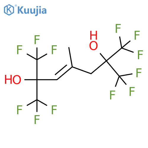 3-Heptene-2,6-diol,1,1,1,7,7,7-hexafluoro-4-methyl-2,6-bis(trifluoromethyl)- structure