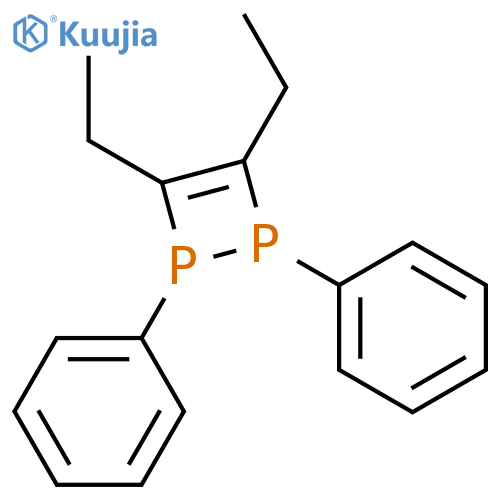 1,2-Diphosphete, 3,4-diethyl-1,2-dihydro-1,2-diphenyl- structure