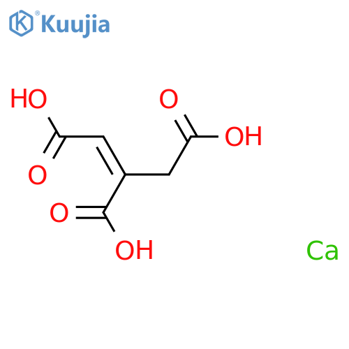 1-Propene-1,2,3-tricarboxylic acid, calcium salt (1:) structure