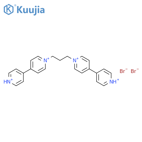 4,4'-BIPYRIDINIUM, 1,1''-(1,3-PROPANEDIYL)BIS-, DIBROMIDE structure