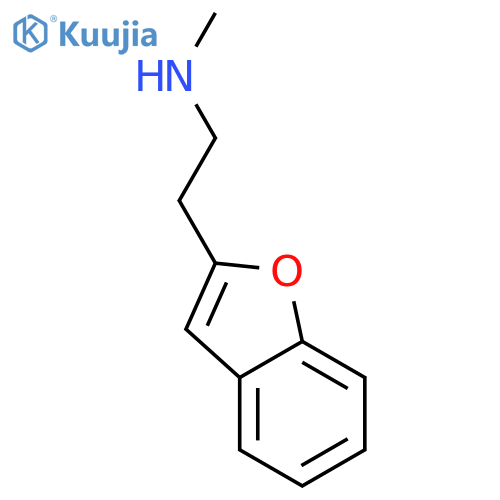 3-BENZOFURANETHANAMINE, N-METHYL- structure
