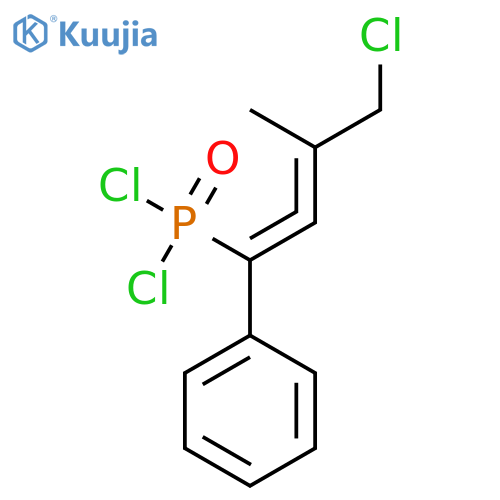 Phosphonic dichloride, (4-chloro-3-methyl-1-phenyl-1,2-butadienyl)- structure