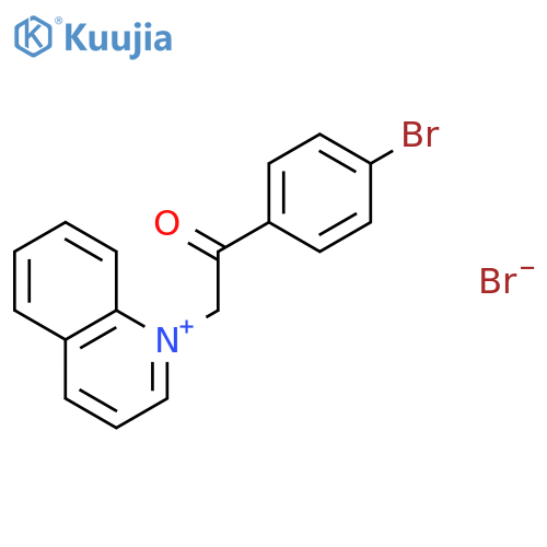 Quinolinium, 1-[2-(4-bromophenyl)-2-oxoethyl]-, bromide structure