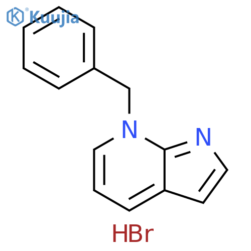 7H-Pyrrolo[2,3-b]pyridine, 7-(phenylmethyl)-, monohydrobromide structure