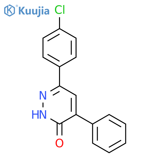 3(2H)-PYRIDAZINONE, 6-(4-CHLOROPHENYL)-4-PHENYL- structure