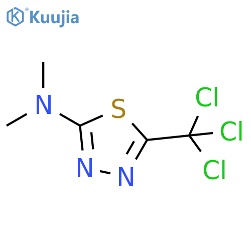 1,3,4-Thiadiazol-2-amine, N,N-dimethyl-5-(trichloromethyl)- structure