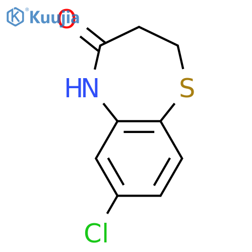 1,5-BENZOTHIAZEPIN-4(5H)-ONE, 7-CHLORO-2,3-DIHYDRO- structure