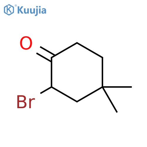 2-bromo-4,4-dimethylcyclohexanone structure
