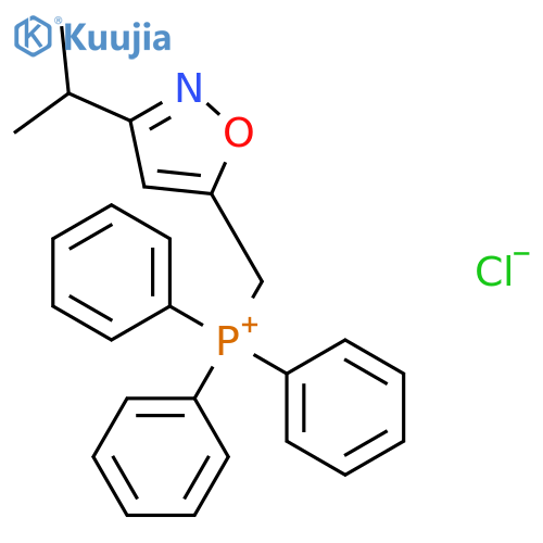 Phosphonium, [[3-(1-methylethyl)-5-isoxazolyl]methyl]triphenyl-, chloride structure