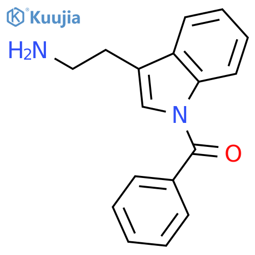 1H-INDOLE-3-ETHANAMINE, 1-BENZOYL- structure