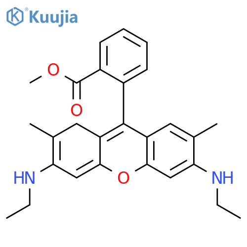 Xanthylium, 3,6-bis(ethylamino)-9-[2-(methoxycarbonyl)phenyl]-2,7-dimethyl-, molybdatesilicate structure