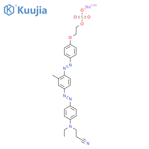 2-[4-[[4-[[4-[(2-Cyanoethyl)ethylamino]phenyl]azo]-2-methylphenyl]azo]phenoxy]ethyl sodium sulphate structure