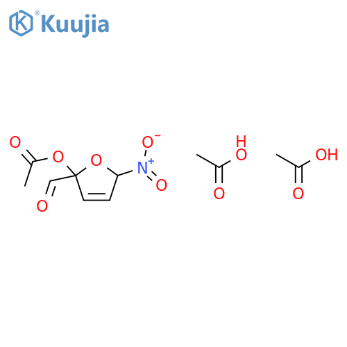 5-nitro-2-acetoxy-2,5-dihydrofurfural diacetate structure