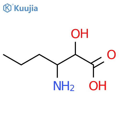 (2S,3R)-3-Amino-2-hydroxyhexanoic acid structure
